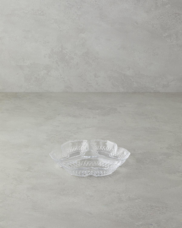 Triple Cam 3 Bölmeli Çerezlik 20x20 cm Şeffaf - 4 Al 3 Öde
