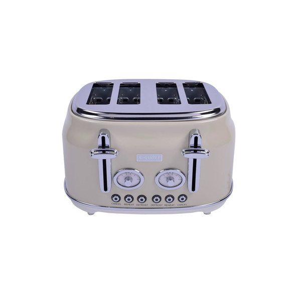 Berghoff Gem Retro Krem Rengi Dört Dilim Ekmek Kızartma Makinesi (7950052)