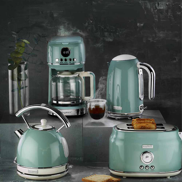 Berghoff Gem Retro Mint Yeşil Dört Dilim Ekmek Kızartma Makinesi (7950051)
