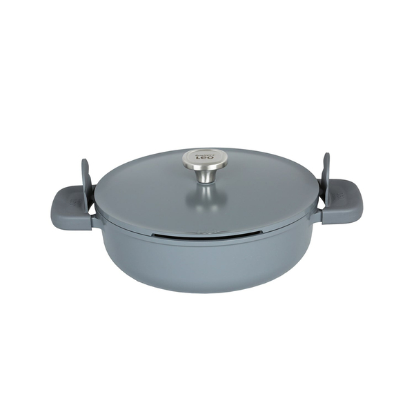 Berghoff Leo Phantom Kapaklı Yapışmaz Pilav Tenceresi 28 Cm-Gri (8501446)