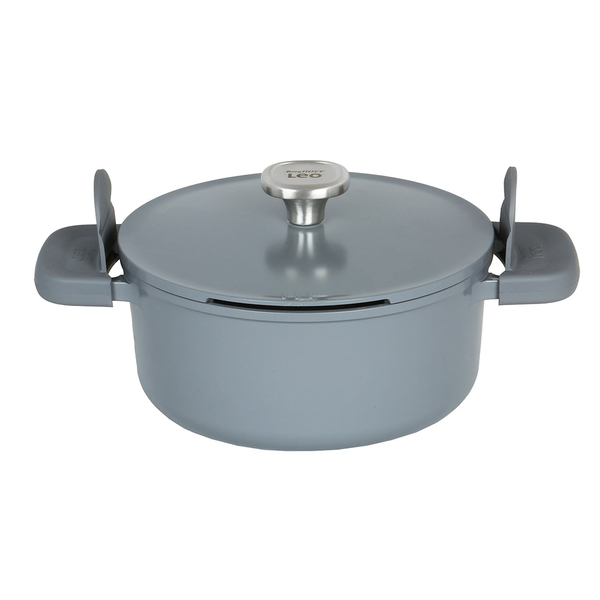Berghoff Leo Phantom Kapaklı Yapışmaz Tencere 24 Cm-Gri (8501444)