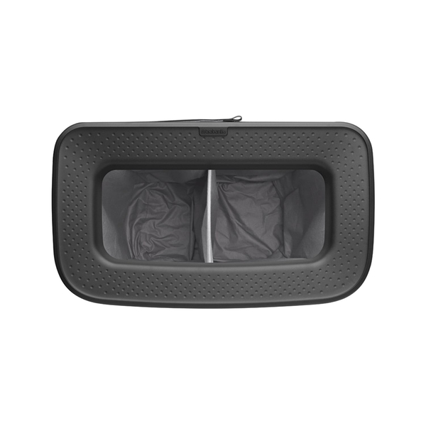 Brabantia Bo Matt Black Plastik Kapaklı Çamaşır Sepeti 2x45 L