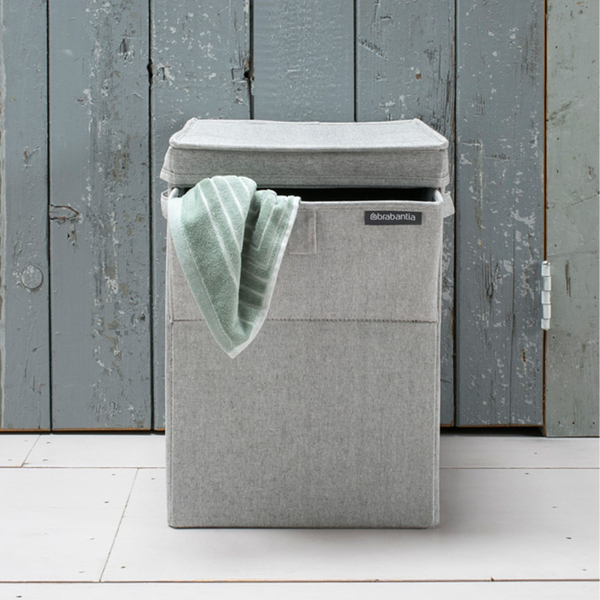 Brabantia Gri Kumaş Çift Fonksiyon Kapaklı Çamaşır Sepeti 35 L