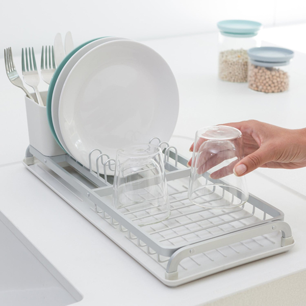 Brabantia Light Grey Küçük Bulaşıklık-Beyaz