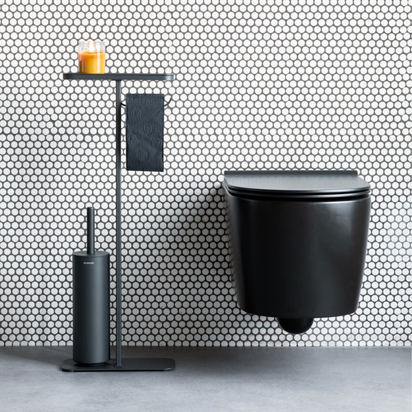 Brabantia Mindset Infinite Grey Standlı Organizer Tuvalet Kağıdı Tutucusu Ve Tuvalet Fırçası