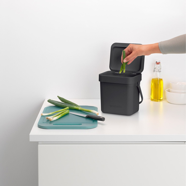 Brabantia Sort ve Go Koyu Gri Çöp Kovası 3 L