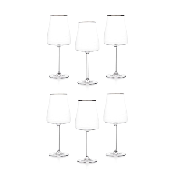 Schafer Alex Ayaklı Kadeh 400 ML 6 Parça-Platin