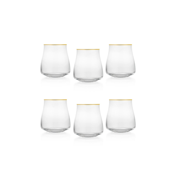 Schafer Alex Su Bardağı 350 ML 6 Parça-Altın