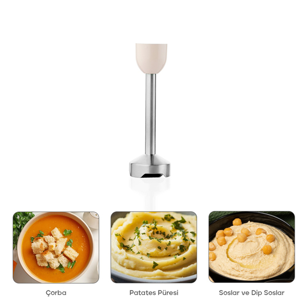 Schafer Chef Pro Çubuk Blender-Krem