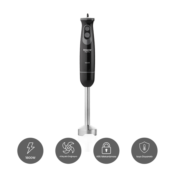 Schafer Chef Pro Çubuk Blender-Siyah