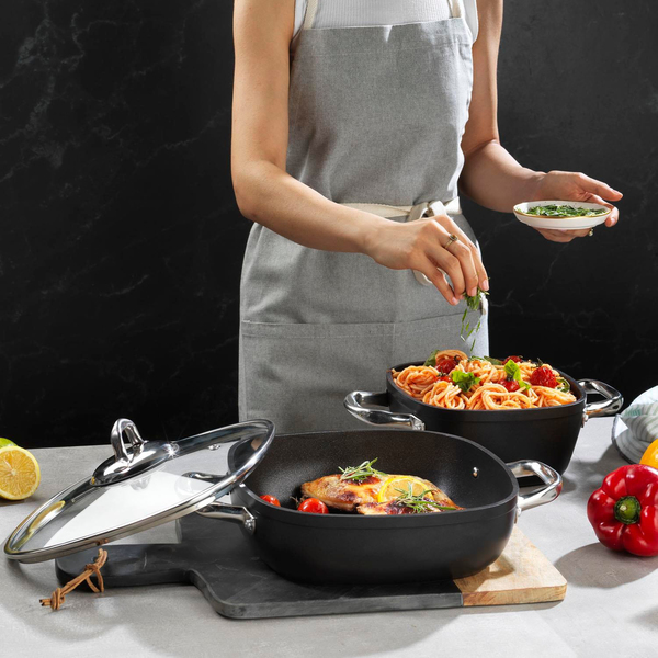 Schafer Gastronomie Master Granit Basık Tencere-24Cm
