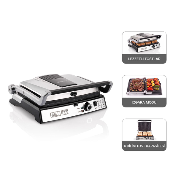 Schafer Grill Haus Tost Makinesi-Inox