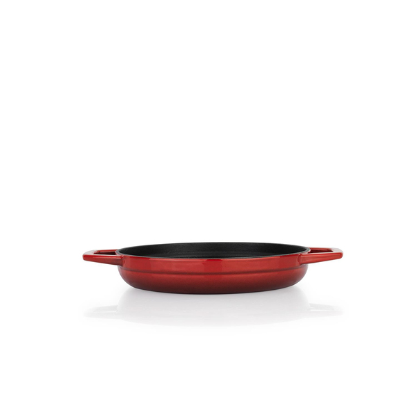 Schafer Guss Chef Döküm Sahan Çift Kulplu 19Cm-1 Parça-Kırmızı