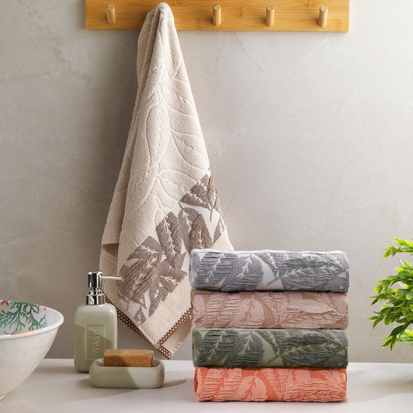 Schafer Home Adore Jakarlı Havlu 50x90 Cm 1 Parça-Krem