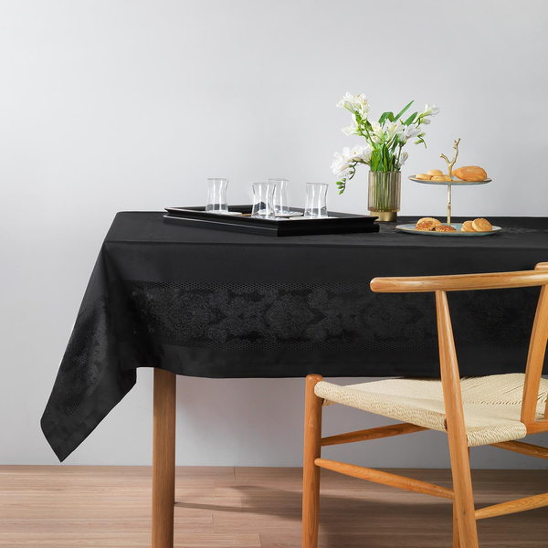 Schafer Home Amar Masa Örtüsü 150x220cm 1 Parça - Siyah