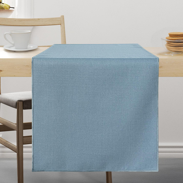 Schafer Home Bianca Keten Polyester Runner 40x160 Cm 1 Parça-Açık İndigo
