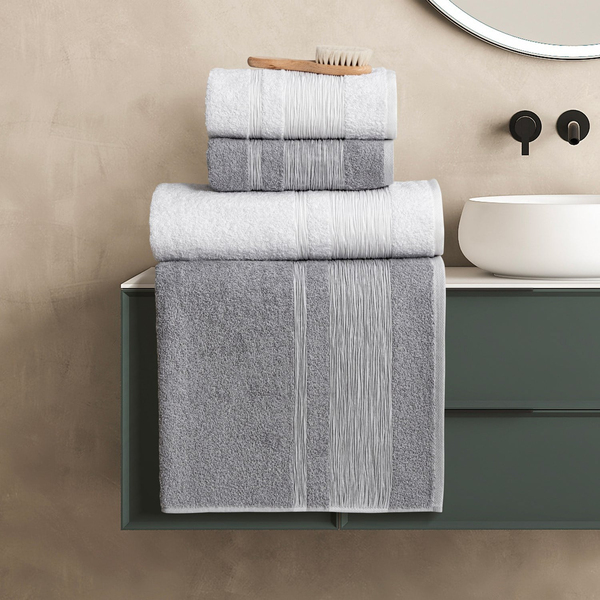 Schafer Home Bohemia 2 Banyo Seti 6 Parça-Gri/Pudra