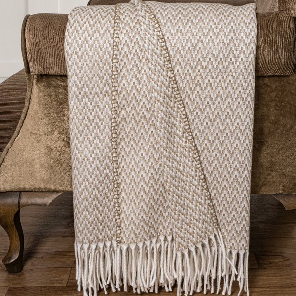 Schafer Home Caprice Throw Battaniye 130x170 Cm-Bej