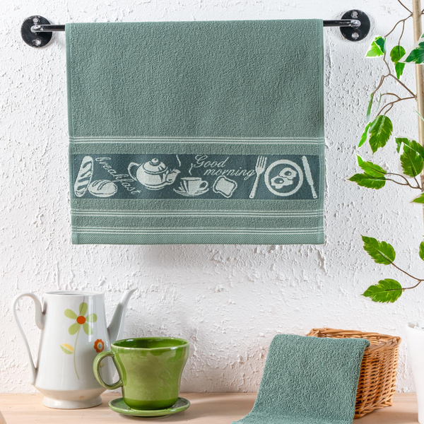 Schafer Home Himmel 2 li Kurulama Bezi 40x60 Cm-Yeşil