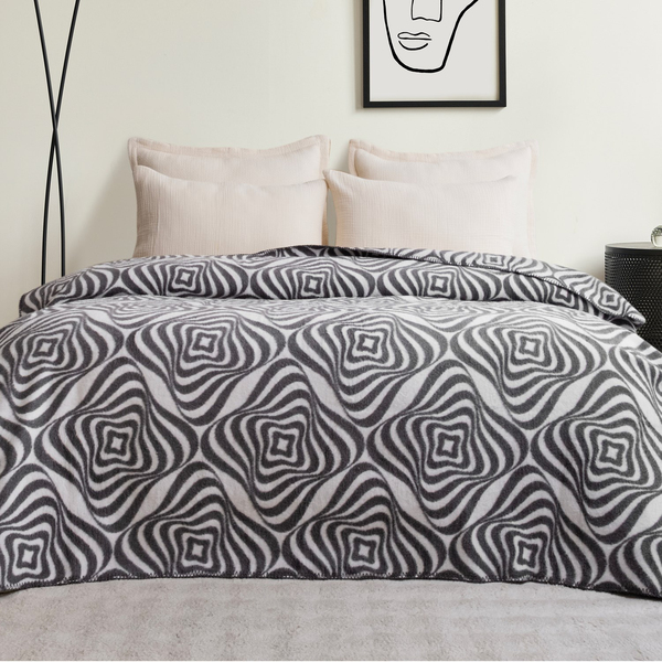 Schafer Home Merlin Çift Kişilik Battaniye 200x220 Cm 1 Parça-Gri