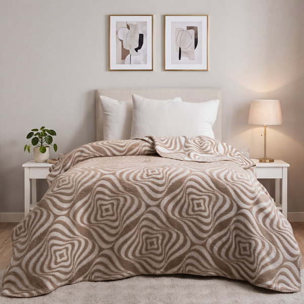 Schafer Home Merlin Tek Kişilik Battaniye 150x200 Cm 1 Parça-Bej