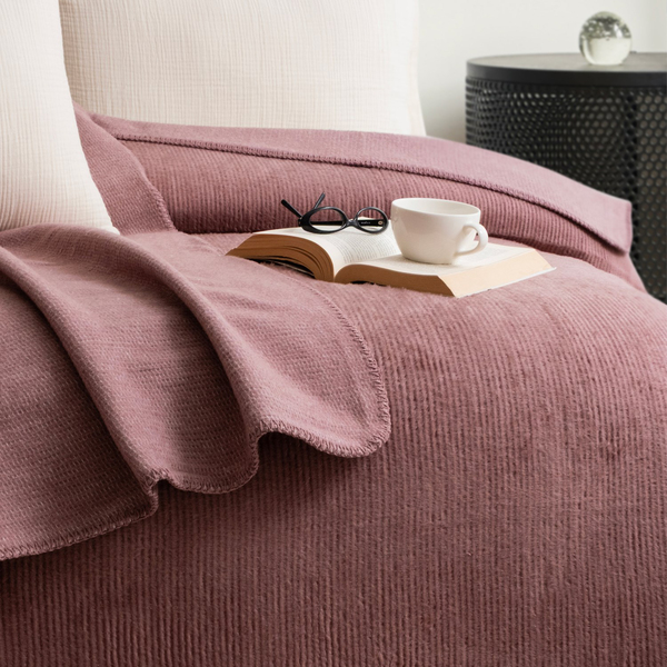 Schafer Home Ruby Çift Kişilik Battaniye 200x220 Cm 1 Parça-Gül Kurusu