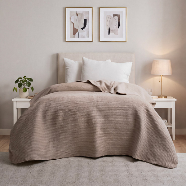 Schafer Home Ruby Tek Kişilik Battaniye 150x200 Cm 1 Parça - Taş Rengi