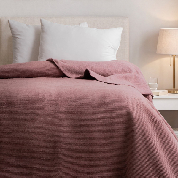 Schafer Home Ruby Tek Kişilik Battaniye 150x200 Cm 1 Parça-Gül Kurusu
