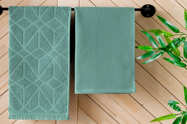 Schafer Home Solid 2 li Kurulama Bezi 40x60 Cm-Yeşil