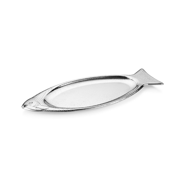 Schafer Ottoman Fish 2 li Sunum Tabağı-Gümüş