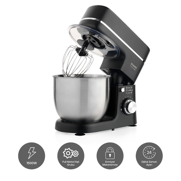 Schafer Prochef DigiMix Dijital Stand Mikser 5 L-Siyah