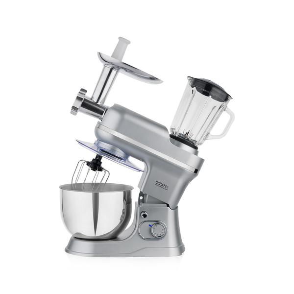 Schafer Prochef Master Multi Kıyma ve Sürahi Blender Aparatlı Stand Mikser 5 L- Gümüş