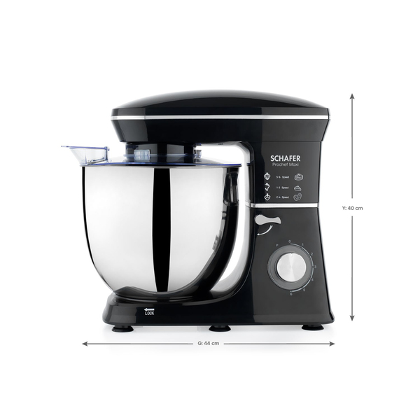Schafer Prochef Maxi Stand Mikser 10 L-Siyah