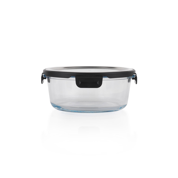 Schafer Retro Kilitli Saklama Kabı Yuvarlak 900 ML-Inox
