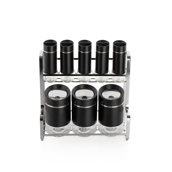 Schafer Silver Touch Baharat Takımı 9 Parça-Siyah