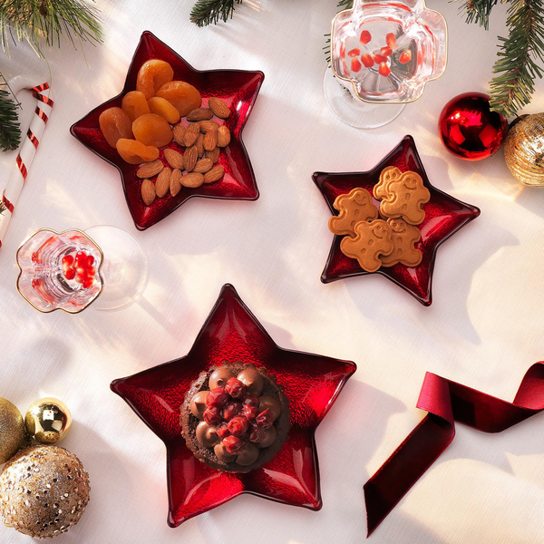 Schafer Spark Yıldız Tabak Büyük Boy 1 Parça-Kırmızı