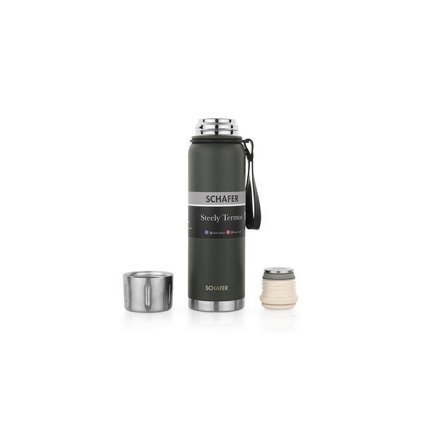 Schafer Steely Termos 750 Ml-Yeşil