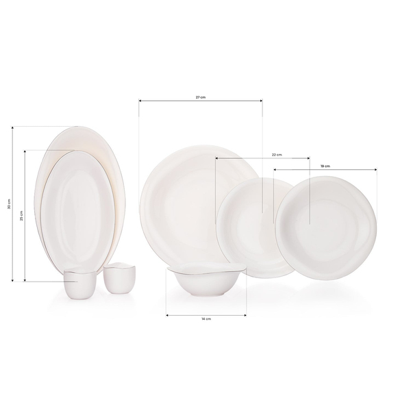 Schafer Superfine Bone Elixir Yemek Takımı 56 Parça-Platin01