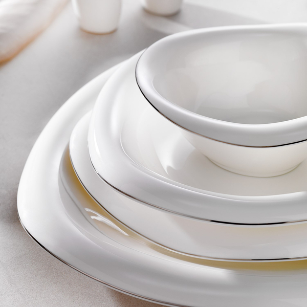 Schafer Superfine Bone Seraphine Yemek Takımı 37 Parça-Platin