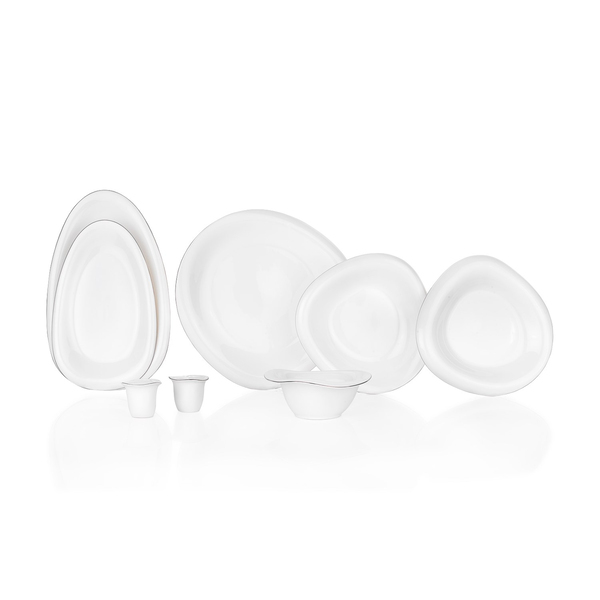 Schafer Superfine Bone Seraphine Yemek Takımı 37 Parça-Platin