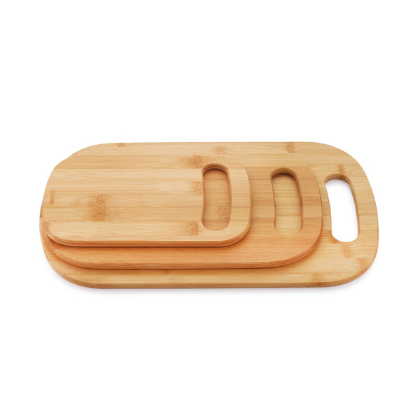 Schafer Woodart 3 Lü Oval Tutacaklı Kesme Tahtası