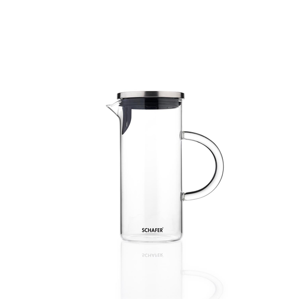 Schafer Clark Cam Sürahi 1000 Ml 2 Parça-Siyah