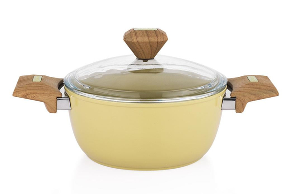 Schafer Fiesta Seramik Derin Tencere 20 Cm-Yeşil