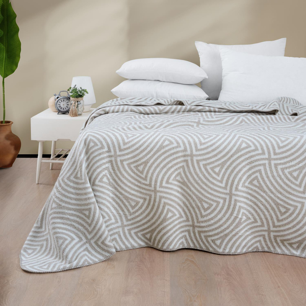 Schafer Home Casilla Çift Kişilik Battaniye 200x220-Bej