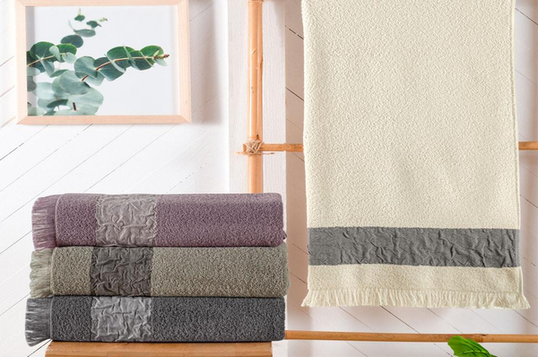 Schafer Home Crepe Armürlü Havlu 50x90 Cm-Krem