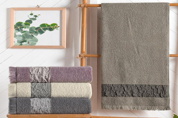 Schafer Home Crepe Armürlü Havlu 50x90 Cm-Gri