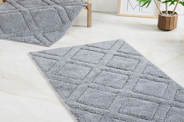 Schafer Home Elly Tafting 2 li Banyo Paspası 60x100-50x60-Antrasit