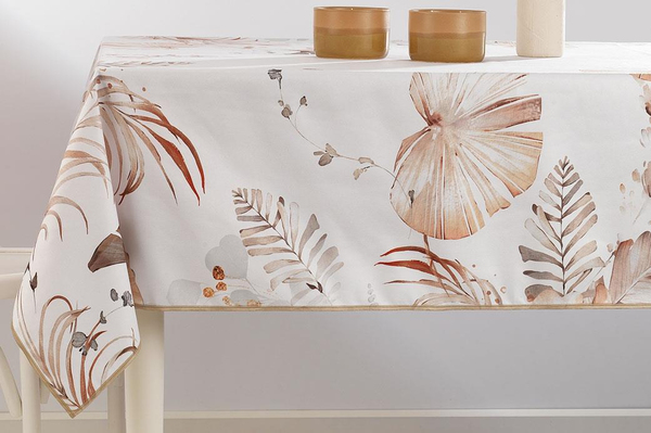 Schafer Home Leaf Masa Örtüsü 150x240-Bej