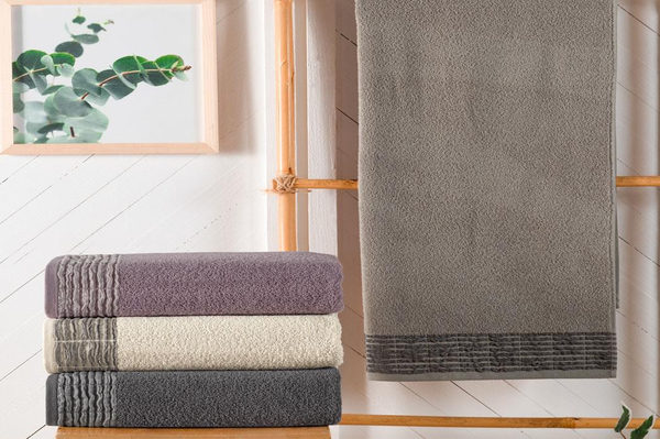 Schafer Home Line Armürlü Havlu 50x90 Cm-Gri