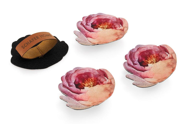 Schafer Home Rose 4 lü Lazer Peçetelik-Krem